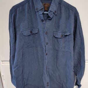 Men's Faded Glory Denim button down vintage shirt size L 42/44